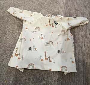 Bibado Coverall Weaning Bib in Serengeti Spaghetti print